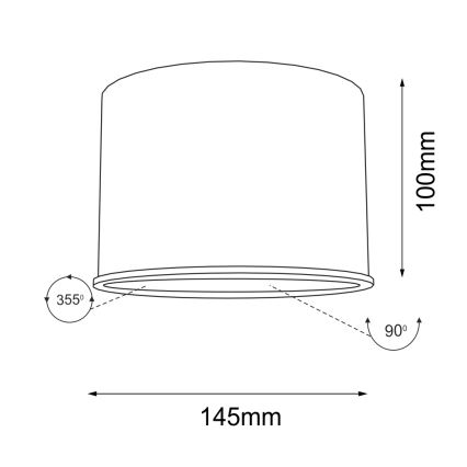 Shilo - Точковий світильник 1xGU10/15W/230V білий