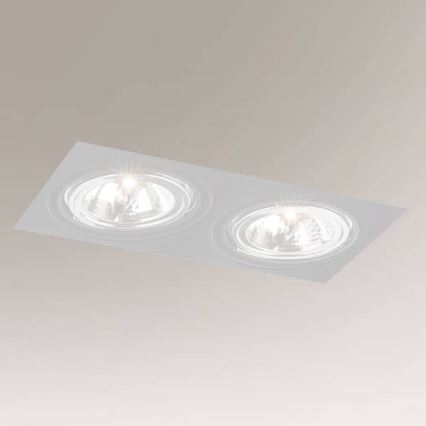 Shilo - Встраиваемый светильник 2xGU10/15W/230V белый