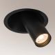 Shilo - Встроенный точечный светильник 1xGU10/MR11/15W/230V диаметр 11 см черный
