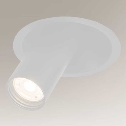 Shilo - Встроенный точечный светильник 1xGU10/MR11/15W/230V диаметр 11 см белый