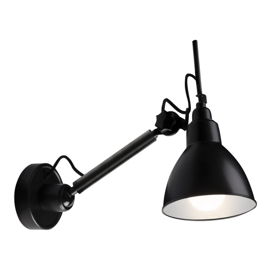 Shilo - Настенный светильник 1xE27/15W/230V черный