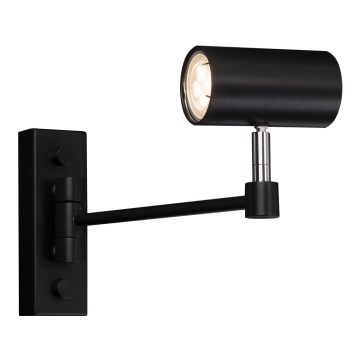 Shilo - Настінна лампа/бра 1xGU10/15W/230V чорний