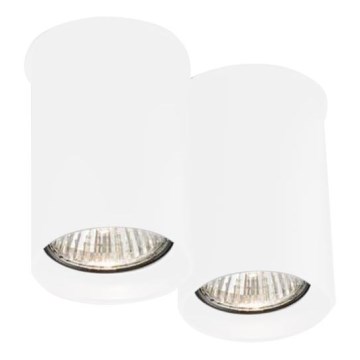 Shilo - Потолочный светильник 2xGU10/15W/230V 9 см белый