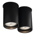 Shilo - Потолочный светильник 2xGU10/15W/230V 9 см черный