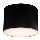 Shilo - Потолочный светильник для ванной комнаты 1xGX53/15W/230V IP44 черный