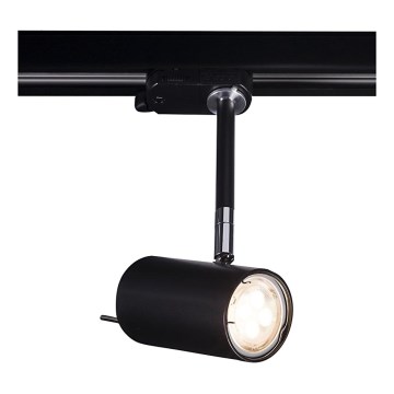 Shilo - Точковий світильник для трекових систем 1xGU10/15W/230V чорний