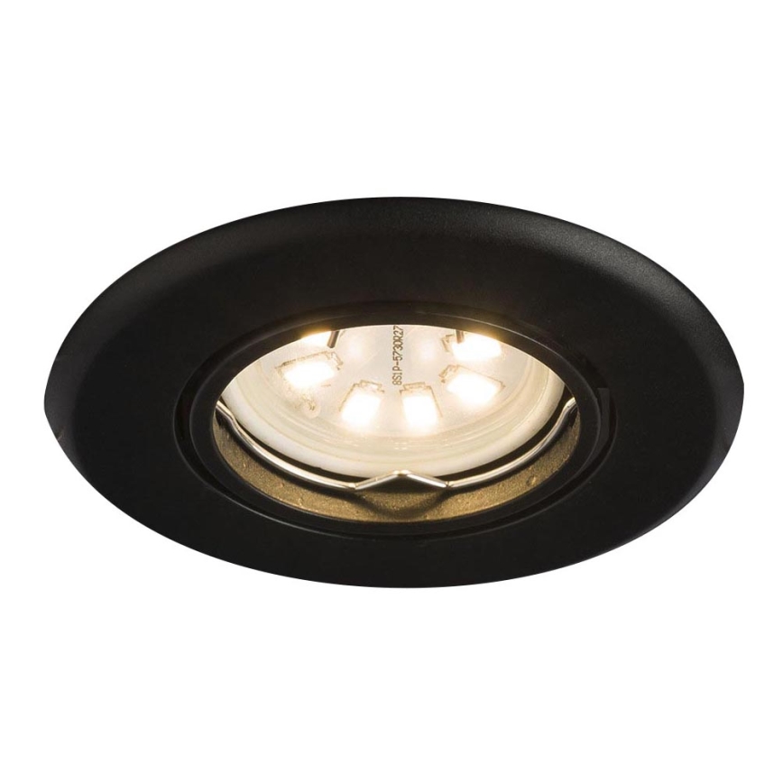 Shilo - Встраиваемый светильник 1xGU10/15W/230V черный