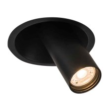 Shilo - Встраиваемый точечный светильник 1xGU10/15W/230V ⌀ 11 см черный