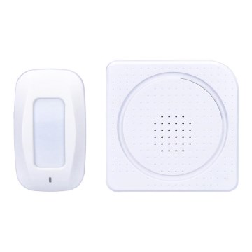Сигналізація 230V з бездротовим датчиком руху 3xAAA/5V білий