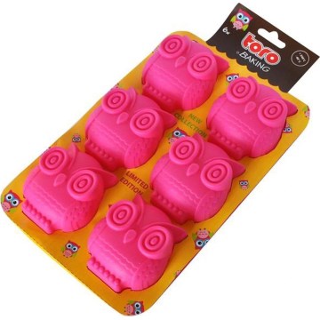 Силіконова форма для мафінів TORO рожева