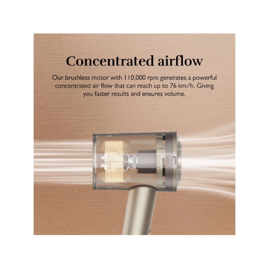 Silk’n - Фен для волосся SILKYAIR PRO 1600 Вт/230 В, золотистий