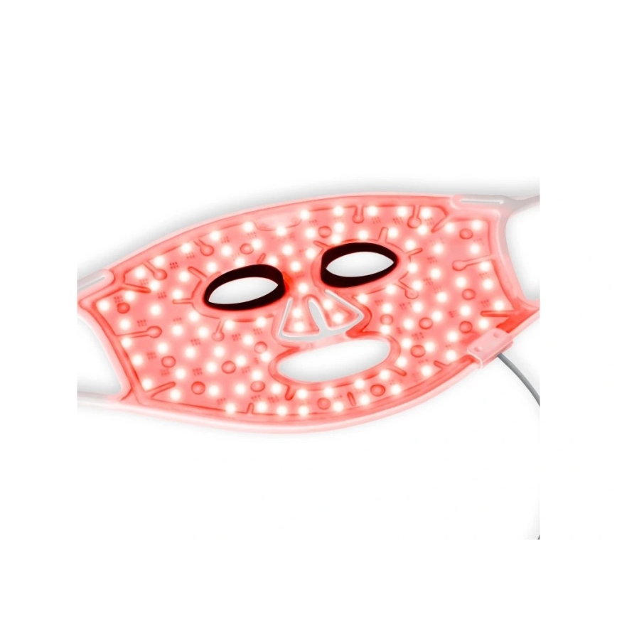 Silk’n - LED RGB лицевая терапевтическая маска LED/5V 2000 mAh белая + пульт дистанционного управления