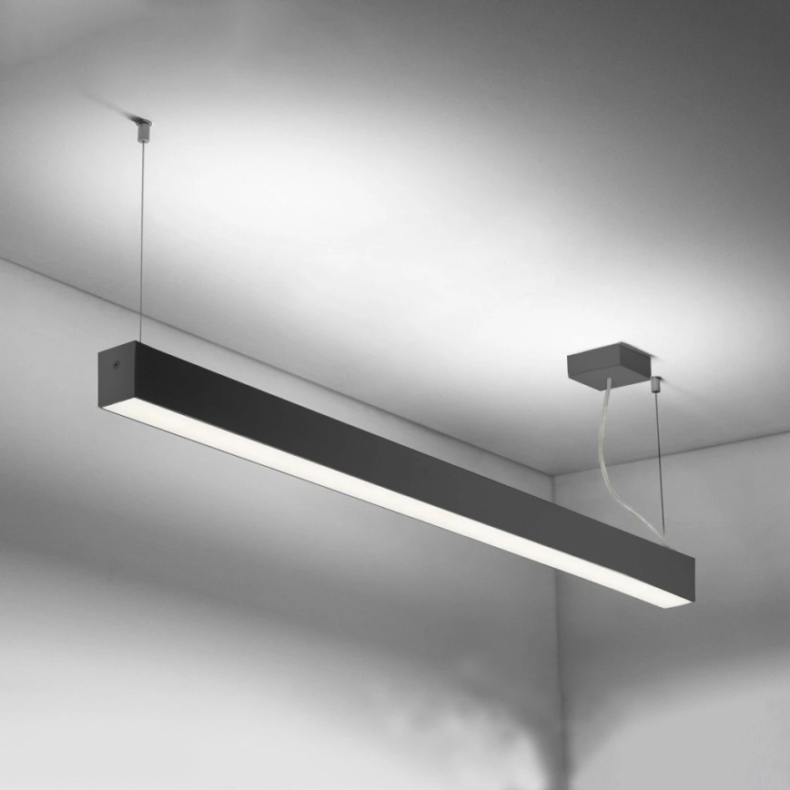 Sinclair - Стельовий LED світильник LSM LED/40W/230V 3000K/4000K/5000K 120 см чорний