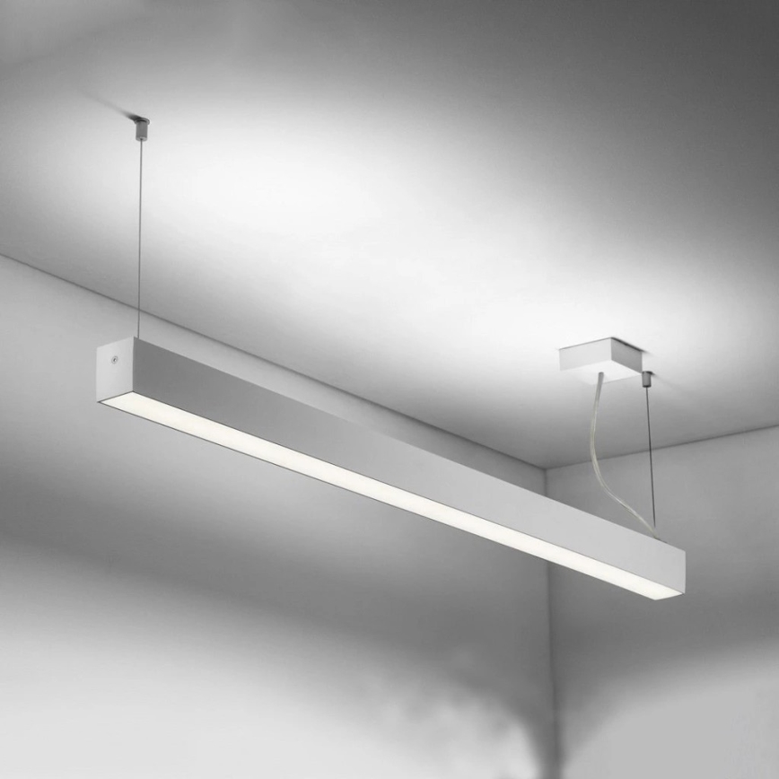 Sinclair - Стельовий LED світильник LSM LED/40W/230V 3000K/4000K/5000K 120 см срібний