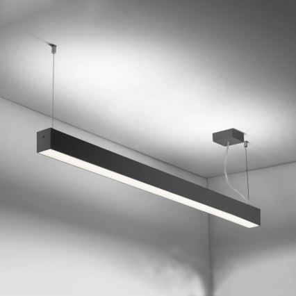 Sinclair - Светодиодный потолочный светильник LSM LED/40W/230V 3000K/4000K/5000K 120 см черный