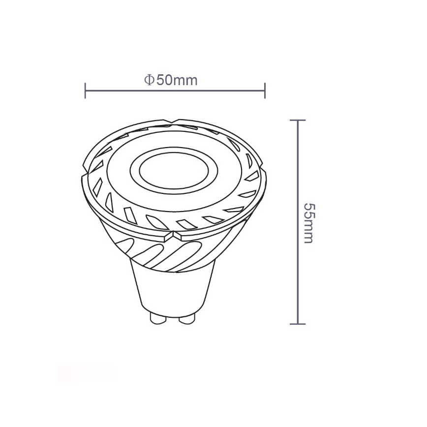 Sinclair - Светодиодная лампочка SP GU10/5W/230V 4000K