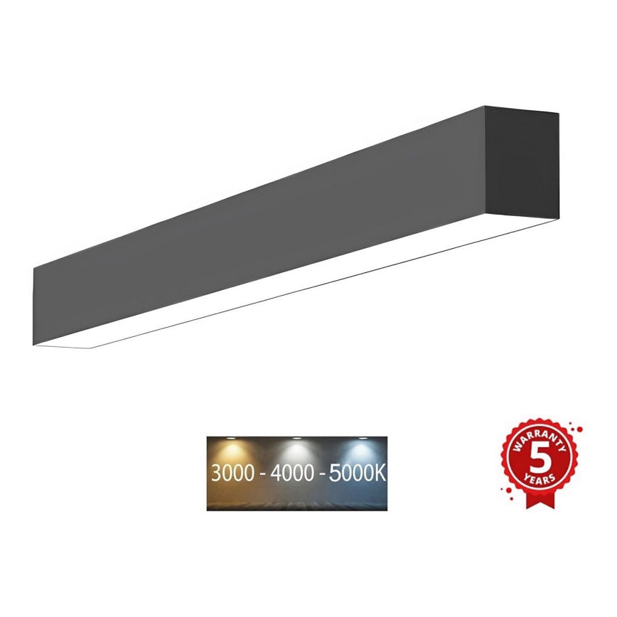 Sinclair - Светодиодный потолочный светильник LSM LED/20W/230V 3000K/4000K/5000K 60 см черный