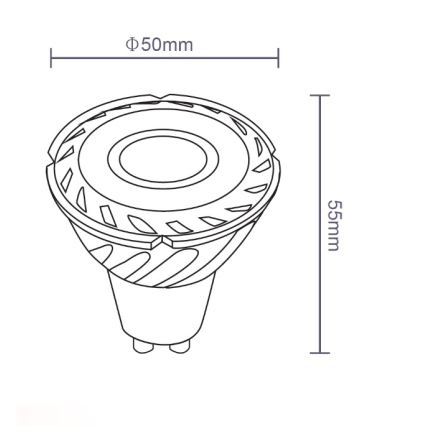 Sinclair - Світлодіодна лампочка GU10/5W/230V 4000K