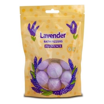 Шипуча бомбочка для ванни PROVENCE 6 шт. лаванда