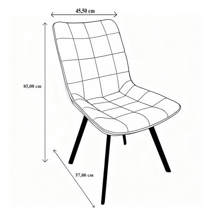 Стілець для їдальні ADINA сірий