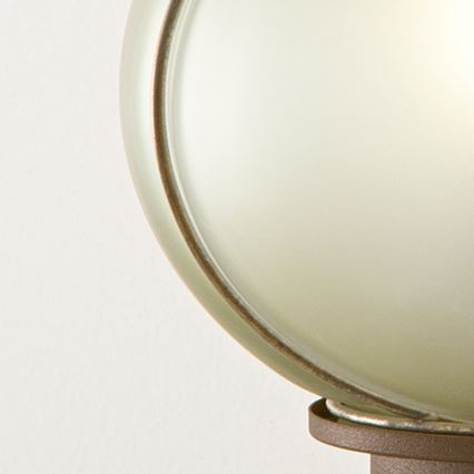 SIRU - Настільна лампа FLORET 1xE14/40W/230V коричневий/сірий венеціанське скло