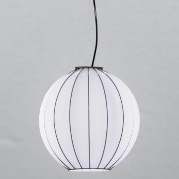 SIRU - Подвесная люстра SFERA 1xE27/60W/230V диаметр 42 см черный/белый Венецианское стекло