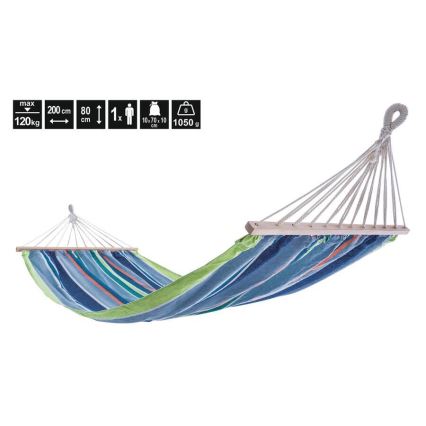 Сітчастий гамак 200x80 см, синій