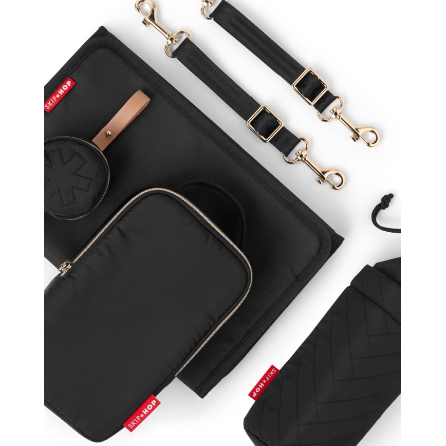 Skip Hop - Многофункциональный рюкзак для пеленания 6 в 1 SUITE SET черный