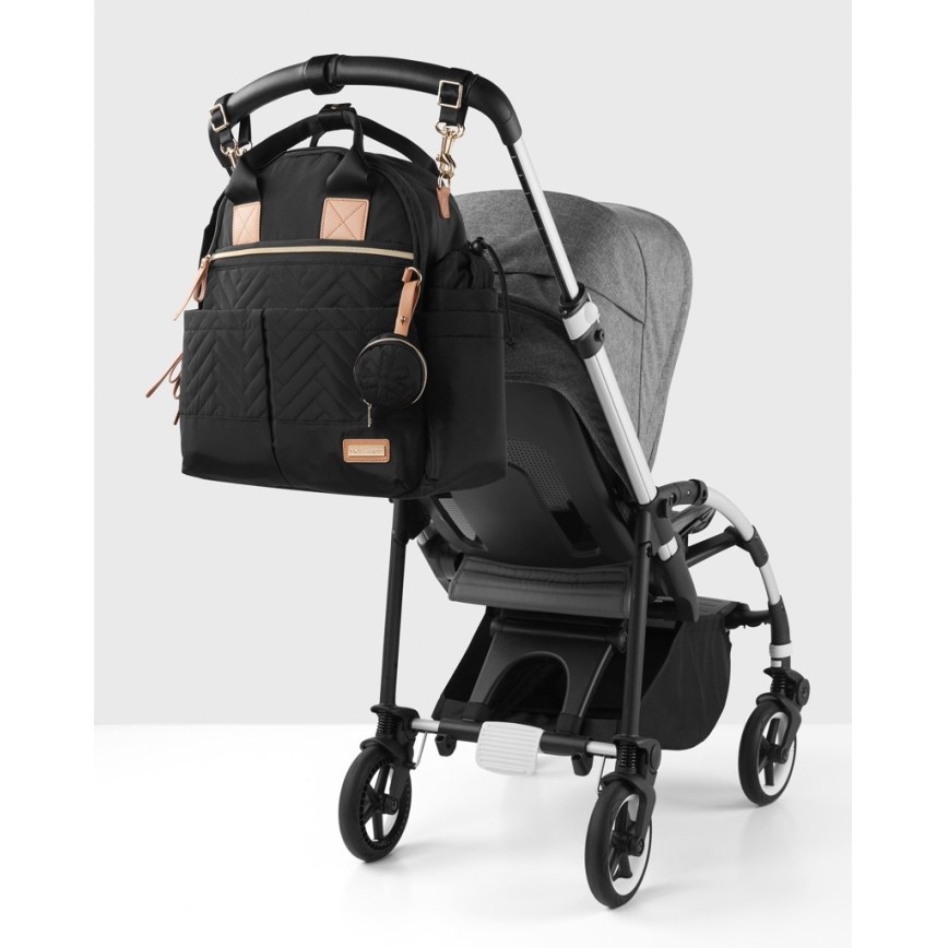 Skip Hop - Рюкзак для пеленання на коляску 6в1 SUITE SET чорний