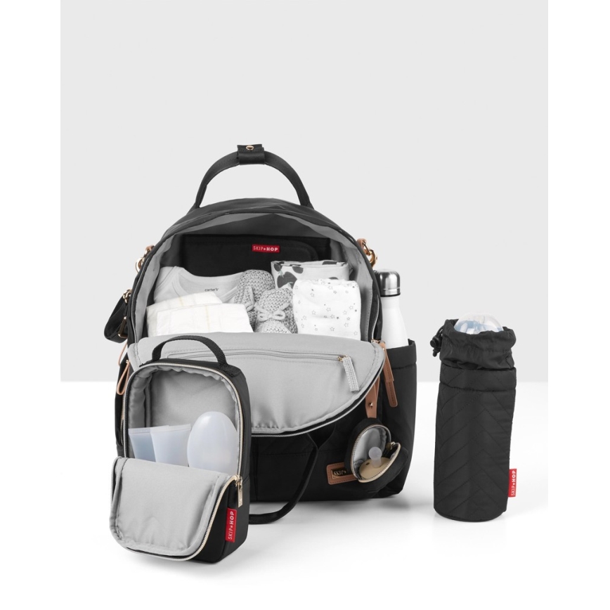 Skip Hop - Рюкзак для пеленання на коляску 6в1 SUITE SET чорний