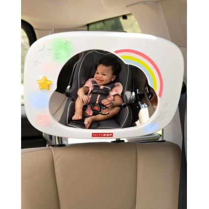 Skip Hop - Дитяче автомобільне дзеркало заднього виду LINING CLOUD 3xAA