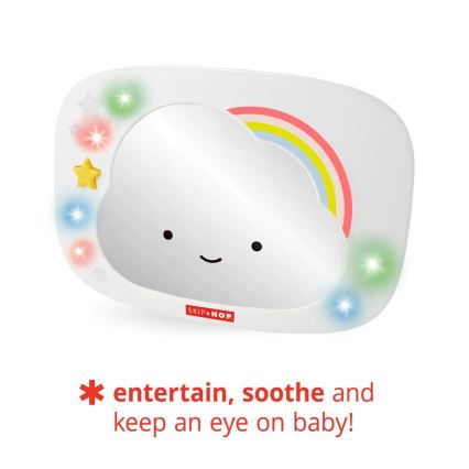 Skip Hop - Дитяче автомобільне дзеркало заднього виду LINING CLOUD 3xAA