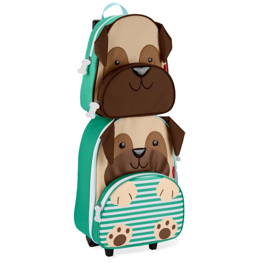 Skip Hop - Дитячий дорожній чемодан ZOO мопс