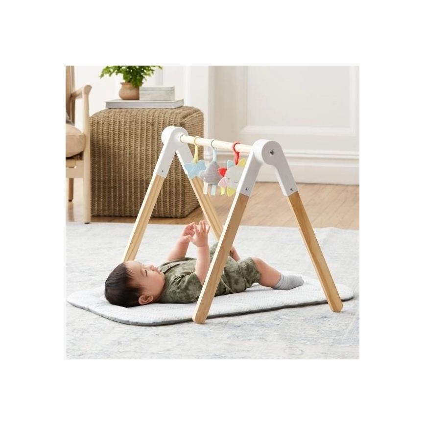 Skip Hop - Дитячий ігровий килимок із деревʼяною трапецією LINING CLOUD