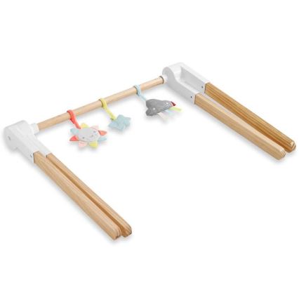 Skip Hop - Дитячий ігровий килимок із деревʼяною трапецією LINING CLOUD