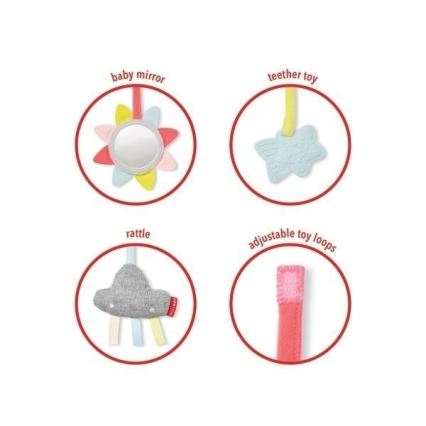 Skip Hop - Дитячий ігровий килимок із деревʼяною трапецією LINING CLOUD