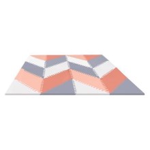 Skip Hop - Дитячий килимок-пазл 72 шт. сірий/помаранчевий