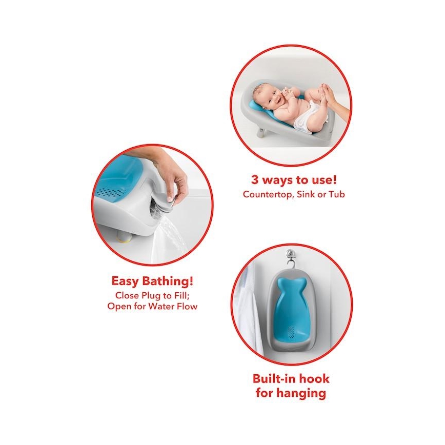 Skip Hop - Ванночне ліжечко MOBY синє