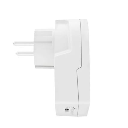 Подорожній адаптер Europe USB C20PD для іноземців у Чехії, USB-C 20W, тип E/F