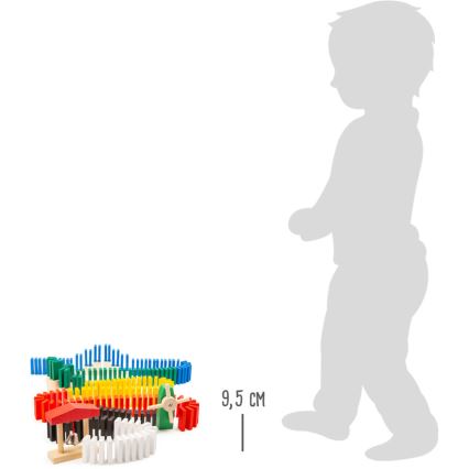 Small foot - Деревянное домино ралли 490 шт.