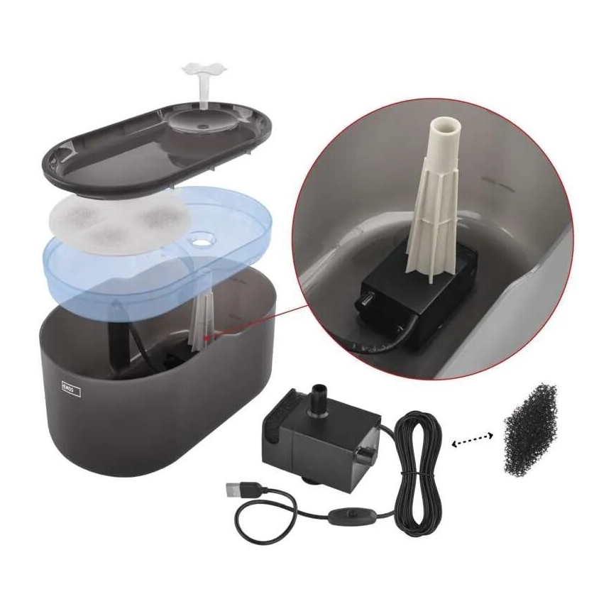 Сменный water pump для смарт water fountains черная