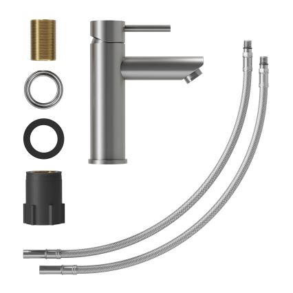 Смеситель для раковины RINGSTED 17,8 см, порошково‑серый