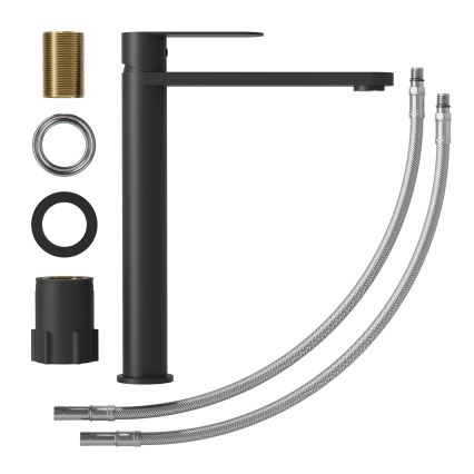 Смеситель для раковины TARNBY 27,3 cm матовый черный