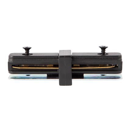 Соединитель для светильников в трековой системе 1-фазный прямой черный