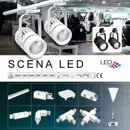 Соединитель SCENA WL2 правый, белый