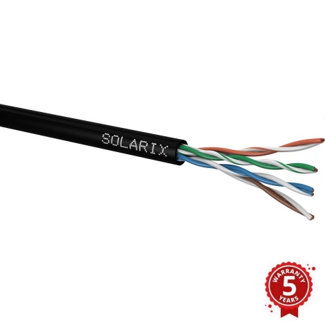 Solarix - Уличный монтажный кабель CAT5E UTP PE Fca 100 м IP67