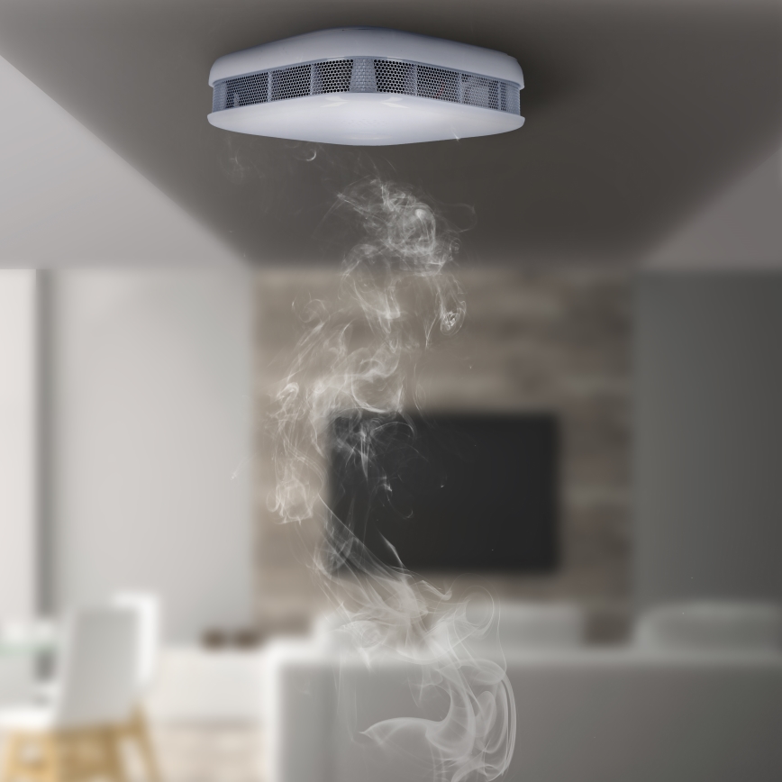 Детектор дыма с сигнализацией 85dB 1xCR123A Wi-Fi