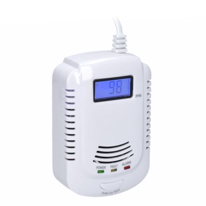 Детектор чадного газу та горючих газів 230V