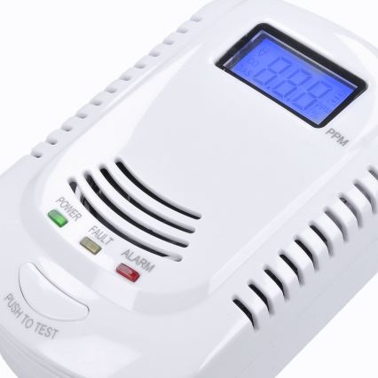 Детектор чадного газу та горючих газів 230V