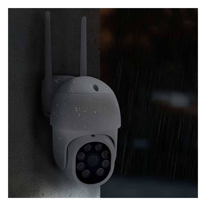Умная уличная камера с матрицей 2K (3 МП), класс защиты IP65, Wi‑Fi, Tuya